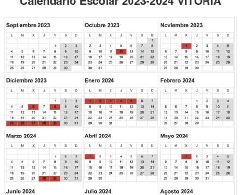 CALENDARIO ESCOLAR UPTOU VITORIA 23-24